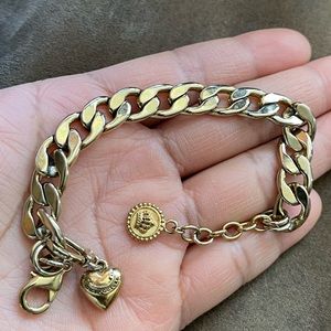 Juicy Couture Gold Charm Bracelet EUC